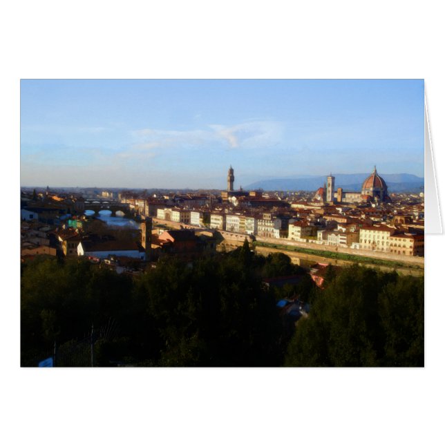 Cartão Florence Skyline (Frente Horizontal)