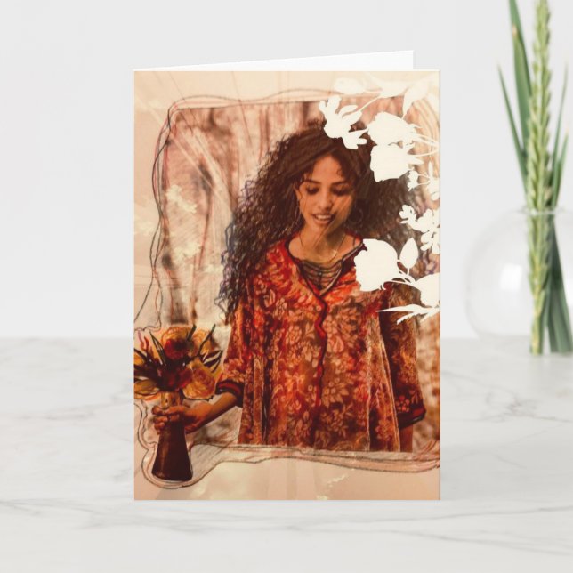 Cartão "Flores" (Frente)