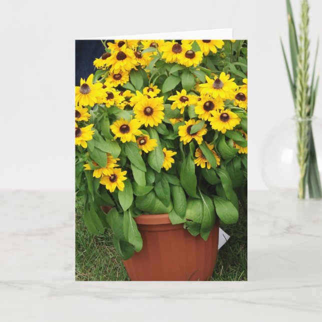 Cartão Flores Amarelas (Frente)