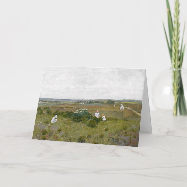 Cartão Flores ao largo | William Merritt Chase (Frente)