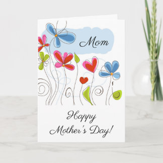 Cartão Flores Bonitas Para A Mãe No Dia de as mães
