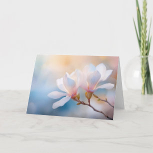 Cartão Flores bonito Magnolia