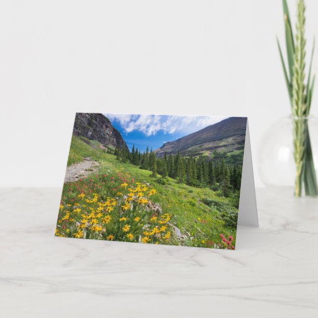Cartão Flores | Caminho da Flor de Montana (Frente)