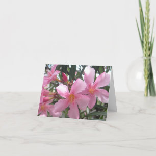 Cartão Flores cor-de-rosa floridas