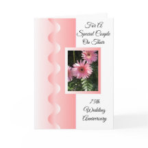 Flores Cor-de-Rosa Personalizadas 75º Aniversário