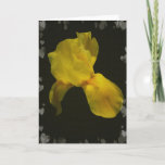 Cartão Flores & corações amarelos Csrds<br><div class="desc">Obrigados a meu vizinho para a inspiração artística…</div>
