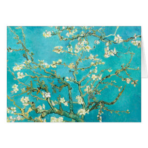 Cartão Flores da amêndoa de Van Gogh