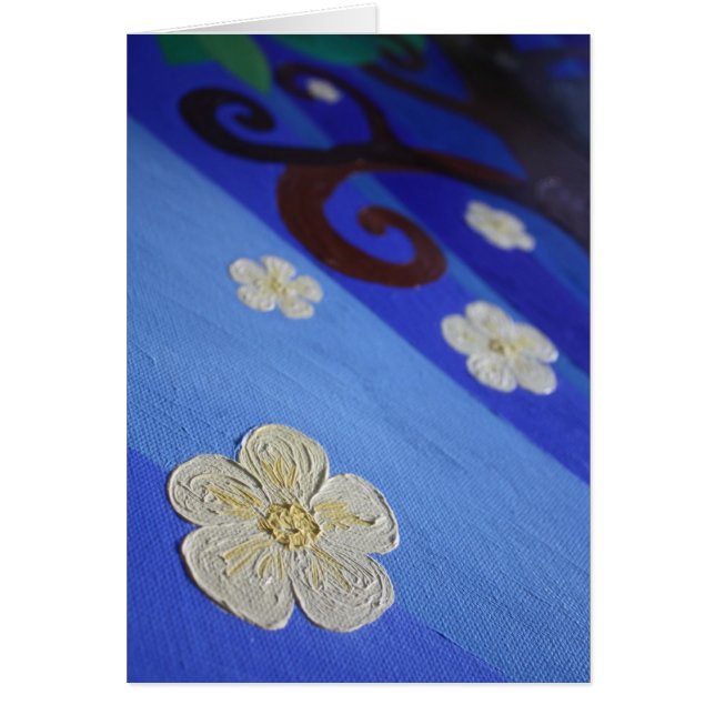 Cartão Flores da árvore (Frente)