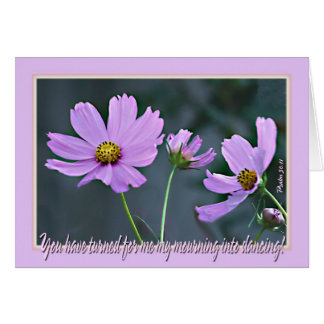 Cartão Flores da dança