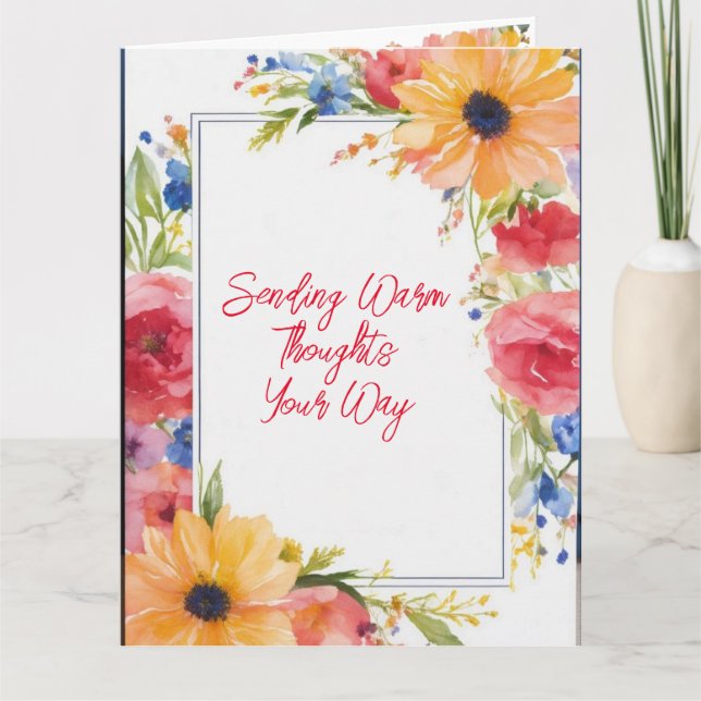 Cartão Flores de Alegria (Frente)