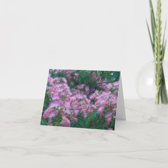 Cartão FLORES DE ÁRVORE SILK por SHARON SHARPE (Frente)