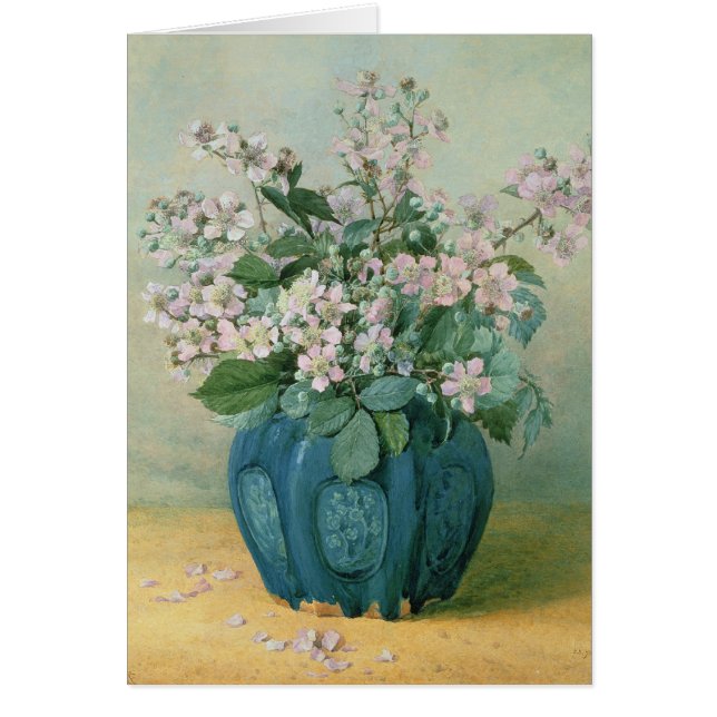 Cartão Flores de Blackberry (Frente)