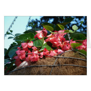 Cartão Flores de cesta