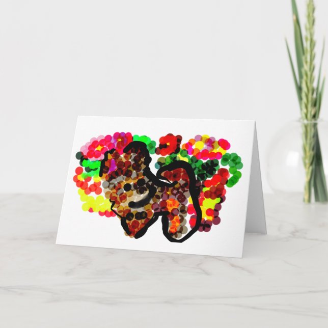 Cartão flores de Chihuahua (Frente)