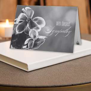 Cartão Flores de Ciclame e Simpatia de Ilustração de Vela