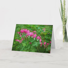 Cartão Flores de Coração Rosa