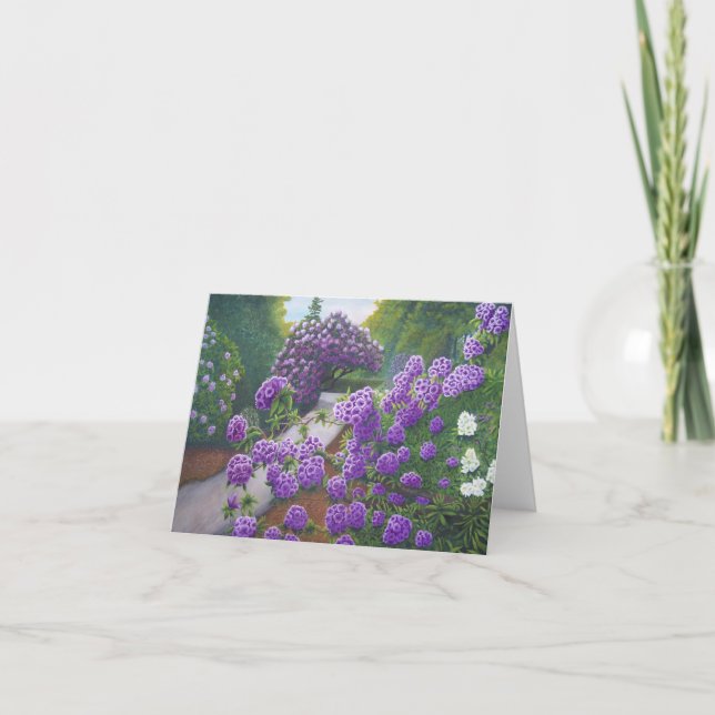 Cartão Flores de Highland Park (Frente)