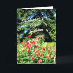 Cartão Flores de Jardim Coloridas para uma Pessoa Especia<br><div class="desc">Diga Feliz aniversário com flores adoráveis para uma pessoa especial em sua vida.</div>