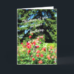 Cartão Flores de Jardim Coloridas para uma Pessoa Especia<br><div class="desc">Diga Feliz aniversário com flores adoráveis para uma pessoa especial em sua vida.</div>