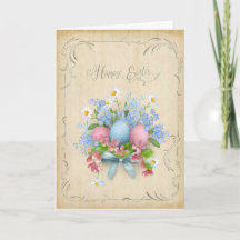 Flores de Ovos de felz pascoa com Saudação por Per