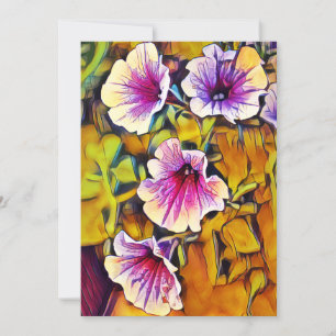 Cartão Flores de Petunia