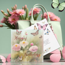 Flores de Primavera e Aquarela de Borboleta de Ani