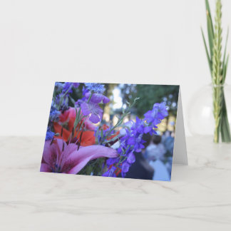 Cartão Flores de reciclado