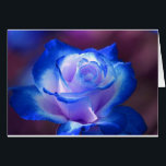 Cartão flores de rosa penteado flores azuis<br><div class="desc"></div>