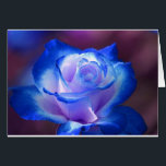 Cartão flores de rosa penteado flores azuis<br><div class="desc"></div>
