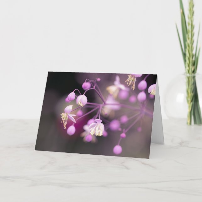 Cartão Flores de Rue-prados Chinesas Nota (Frente)