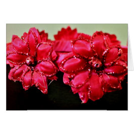 Cartão Flores de Seda