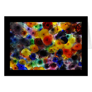 Cartão Flores de vidro