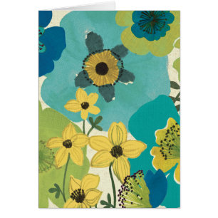 Cartão Flores decorativas do jardim