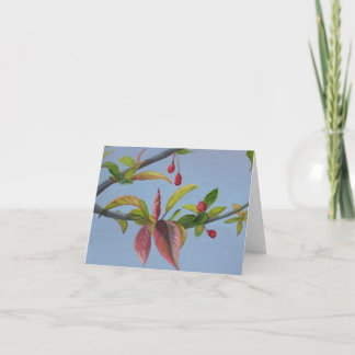 Cartão flores do crabapple