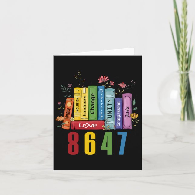 Cartão Flores Do Livro De Direitos Iguais 8647 Mulheres F (Frente)