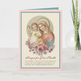 Cartão Flores do Menino Jesus da Virgem Maria Santíssima 