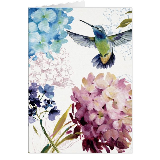 Cartão Flores do primavera (Frente)