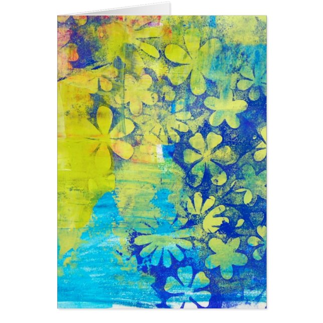 Cartão Flores do verão (Frente)