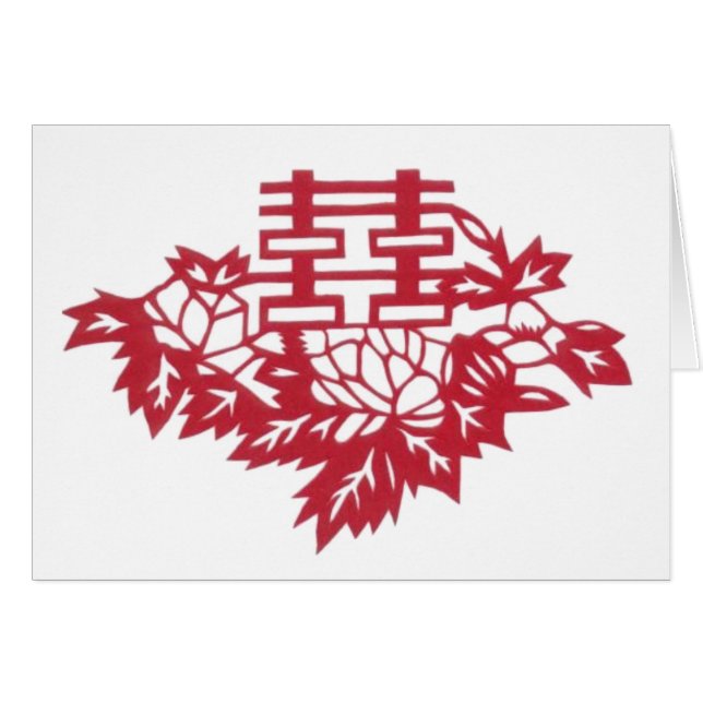 Cartão Flores dobro da felicidade (Frente Horizontal)