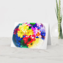 Cartão Flores em Aquarela