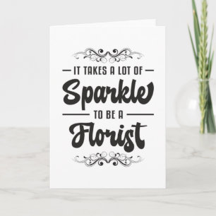 Cartão Flores Flores Florestais Floristas Gardener Engraç
