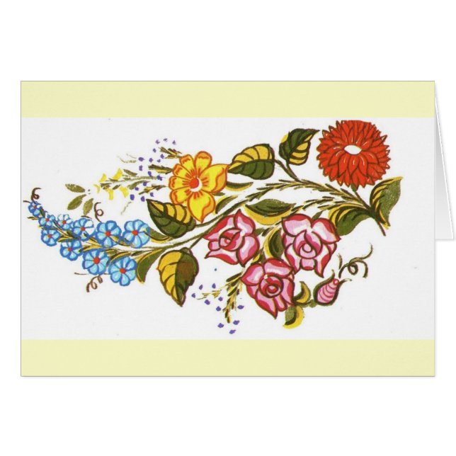 Cartão flores horizontais1 (Frente Horizontal)