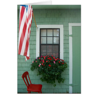 Cartão Flores no celeiro