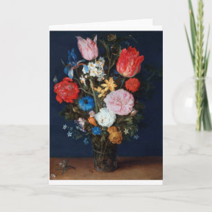 Cartão Flores no Vaso, Jan Brueghel, o Velho