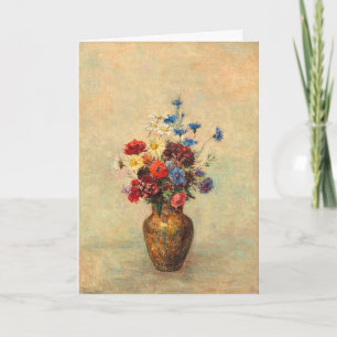 Cartão Flores num Vaso