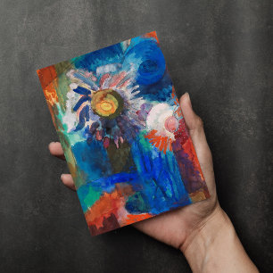 Cartão Flores num Vaso Azul   Fritz Schaefler