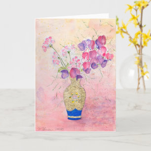 Cartão Flores para o Dia dos Namorados....