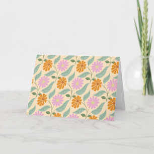 Cartão Flores retro-molas