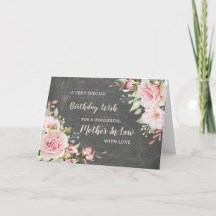 Cartão Flores Rosa Mãe Na Carta De Aniversário De Lei