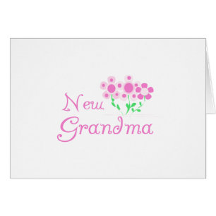 Cartão Flores Rosa Novas Camisetas e presentes para vovó